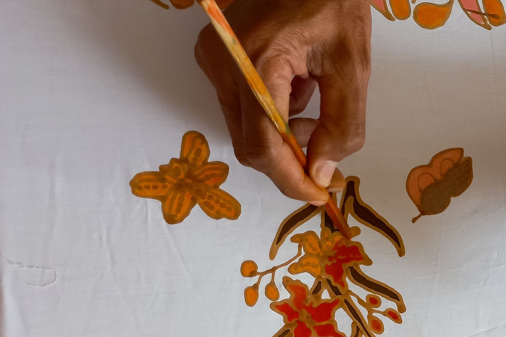 pintura livre em tecido